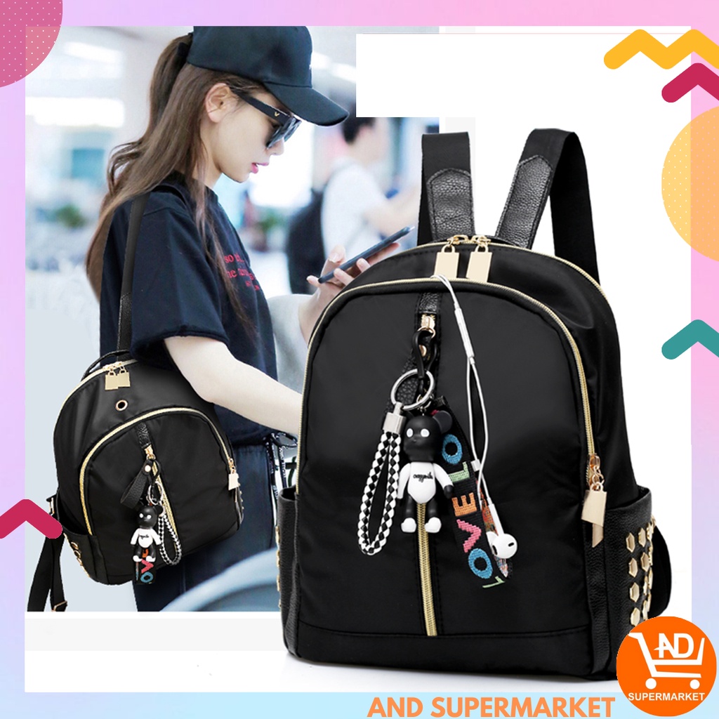 AND / COD / Tas Ransel Backpack Fashion Wanita Tas / Ransel Korea Tas Wanita Punggung Import Kantor Kerja Sekolah Kuliah Outdoor Trendy Fashion Style Travel Casual / tas laptop branded cewek kekinian ransel waistbag wanita impor model / T254