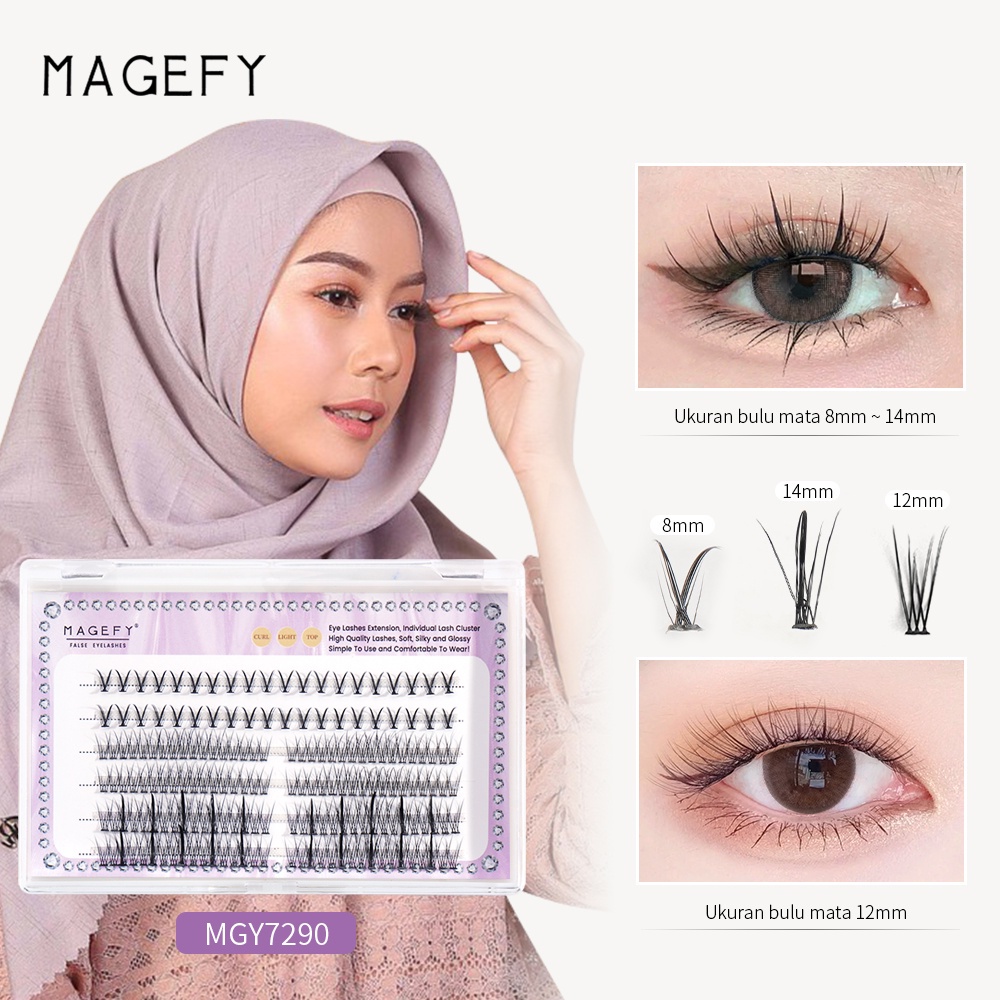 MAGFEY7290 Pengiriman sangat cepat Bulu Mata Palsu Tanam Fake Eyelash Extension Alat Kecantikan Kosmetik Aksesoris Lengk