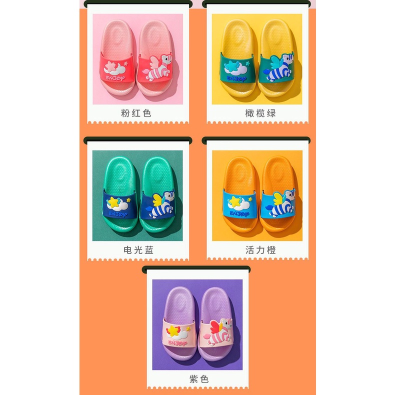 (HZ) sandal karet anak perempuan sendal import ZEBRACORN S2