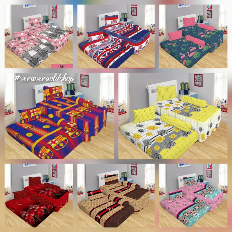 SPREI LADY ROSE 2 IN 1 ( SPREI SORONG) 120X200 / KASUR NO 3