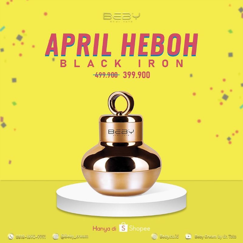 Black iron Beby cream dr.tata/kerutan,flekhitam