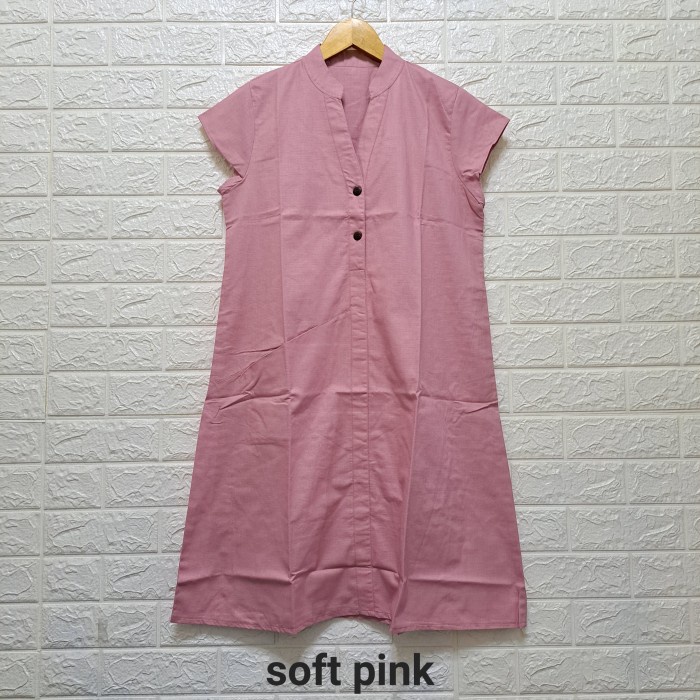Tunik Midi Dress Polos / Midi Dress Crepe DRESS MIDI KOREA midi dress rayon Midi Dress Busui Friendl