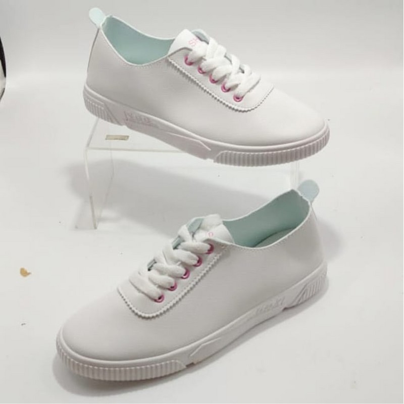 keds sneakers putih korea sepatu tali wanita import