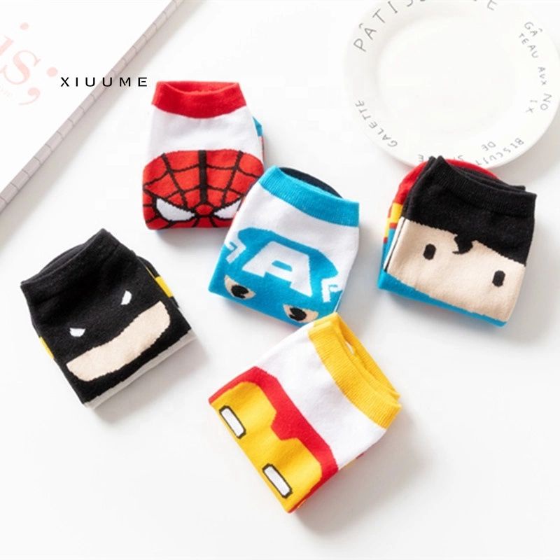 TOKO KL| Kaos kaki anak TK-SD motif superhero / kaos kaki anak karakter lucu Usia 4-8 tahun