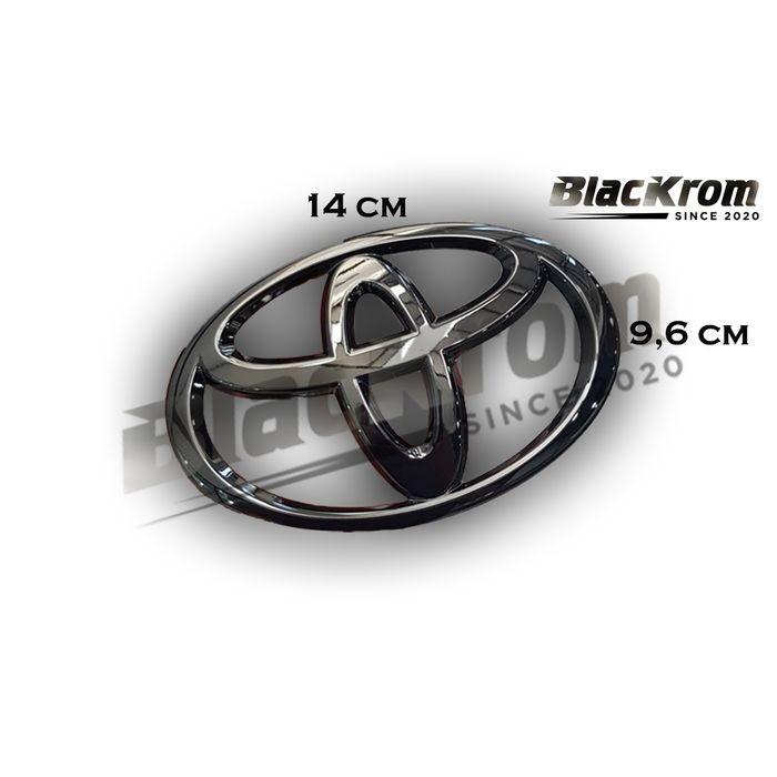 Logo Emblem Black Chrome Belakang Toyota Yaris 2012 - 2013