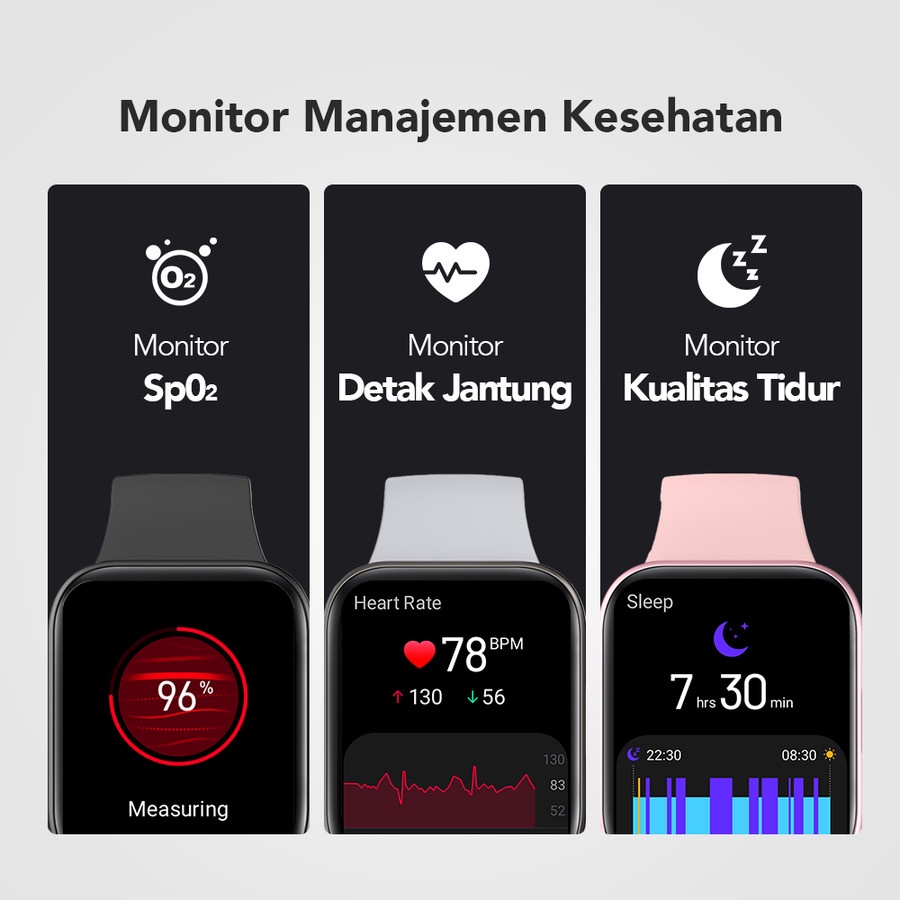 Heyplus Watch Air Smartwatch | Jam Tangan Pria Wanita Waterproof