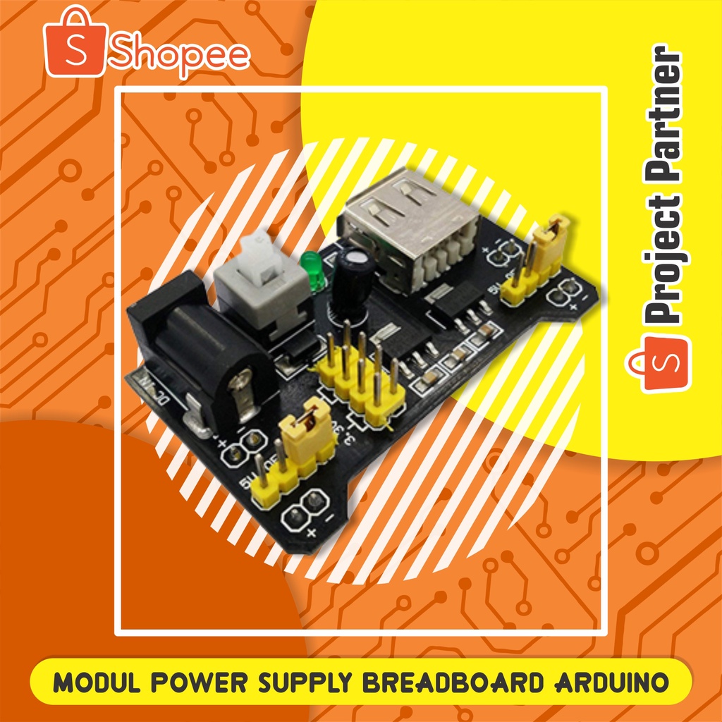 Jual Power Supply Breadboard 3,3V 5V Arduino Raspberry Pi | Shopee ...