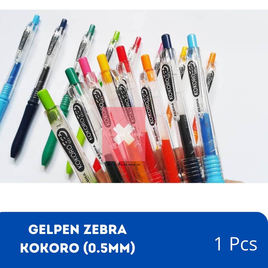 Pen Gel Pulpen Kokoro Gel Zebra Kokoro Color 0,5mm