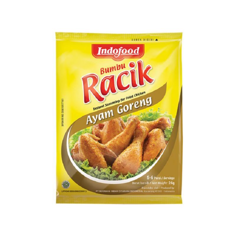 

Indofood Bumbu Racik Ayam Goreng 26 gram