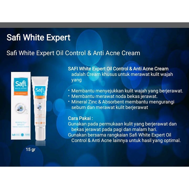 safi white expert acne cream