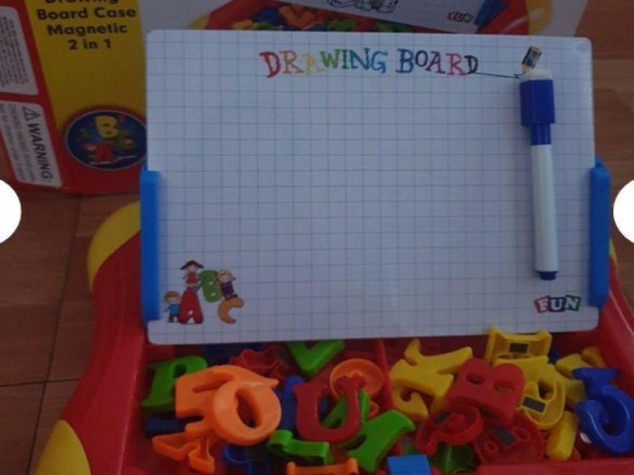 MAINAN EDUKATIF ANAK PAPAN TULIS MAGNETIC LEARNING BOARD