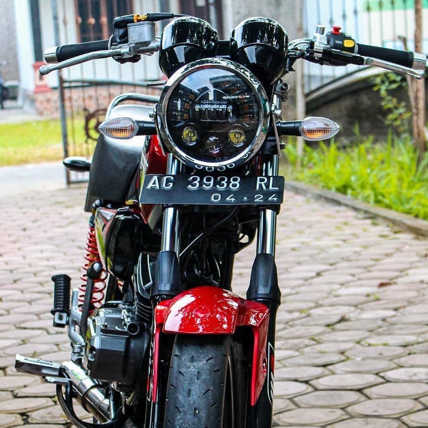 Lampu Depan Daymaker 19led 7inch Rx king Njnja Tiger Scorpio W175 Cb400 plus batok HD