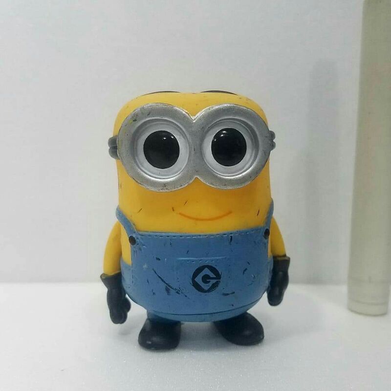 mainan funko figurefunko pop minion davetinggi sekitar 5 inchbahan vinyl loose pac