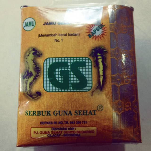 Asli Jamu Tradisional Kapsul Gemuk Sehat Gs 1 & Penambah Berat Badan