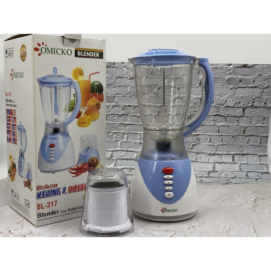 Blender Omicko 2 in 1 BL 317 | Blender Kering dan Basah promo