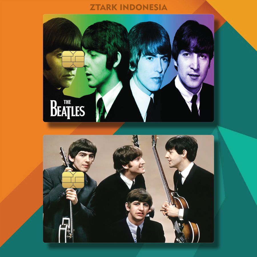 GARSKIN KARTU GAMBAR FOTO BAND THE BEATLES WOWGA/BAFAL/ GARSKIN KARTU CUSTOM BAND THE BEATLES ABBEY 
