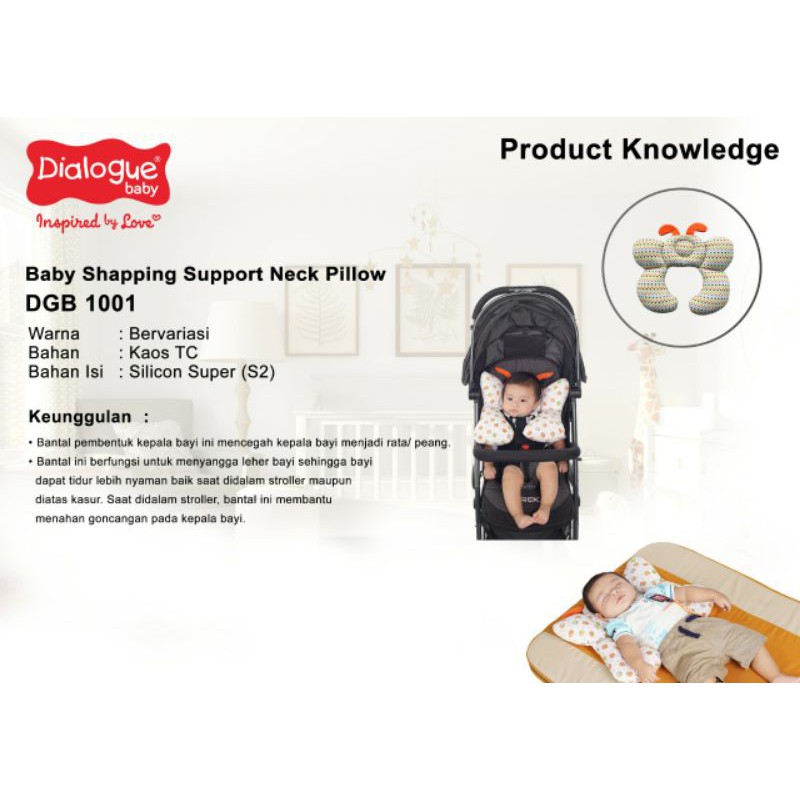 dialogue bantal leher stroller bayi/pillow neck