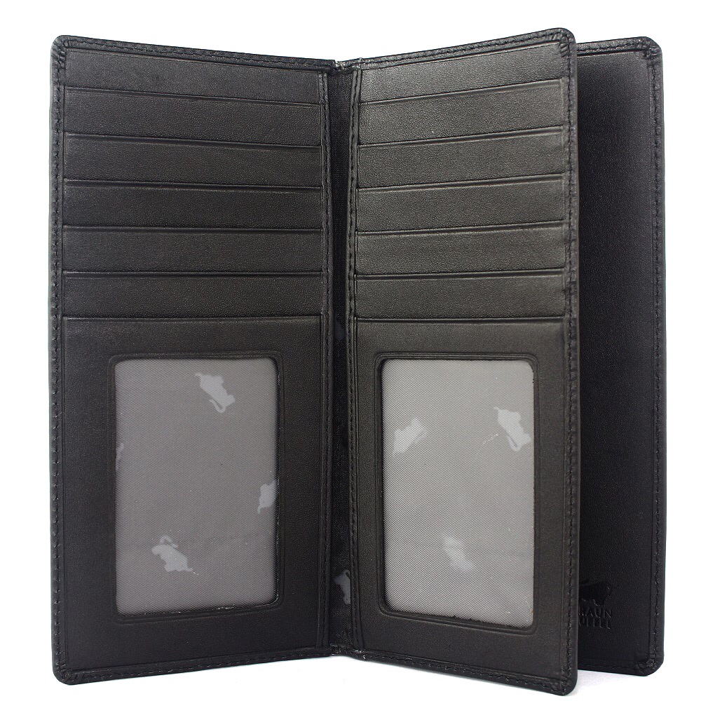 TOKOKOE - Dompet Pria model Panjang bahan Kulit Premium Dompet Lipat - BB 589 Black