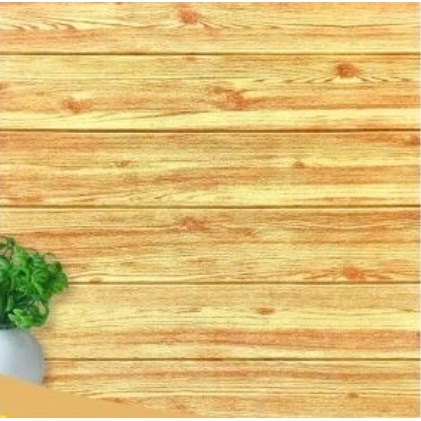 FYGALERYJAKARTA  HL0200 Wallpaper Dinding Foam 3D WOOD Foam Kayu Murah terbaru-WG13