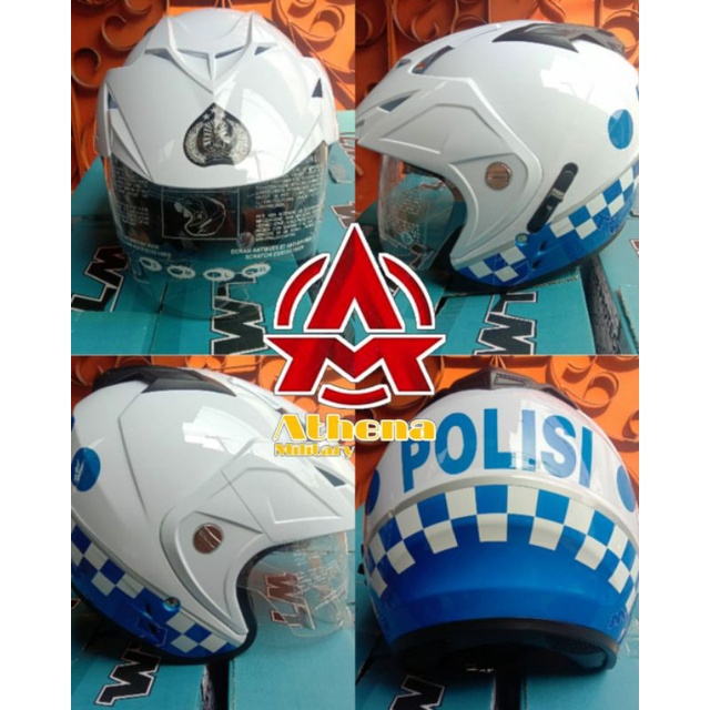 HELM POLISI DOBEL VISOR SIZE L &amp; XL READY.!!! #helmdishub