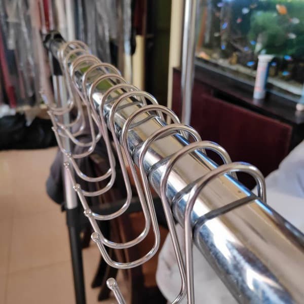 gantungan s hook stainless pot baju