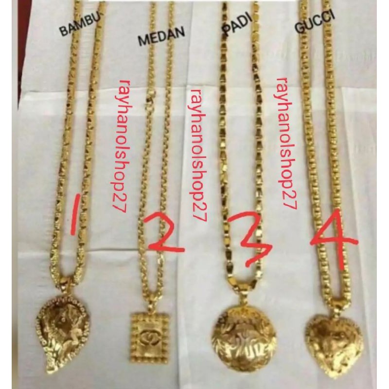 KALUNG SEPUHAN EMAS 24 K 3 SUKU mewah dan Elegan