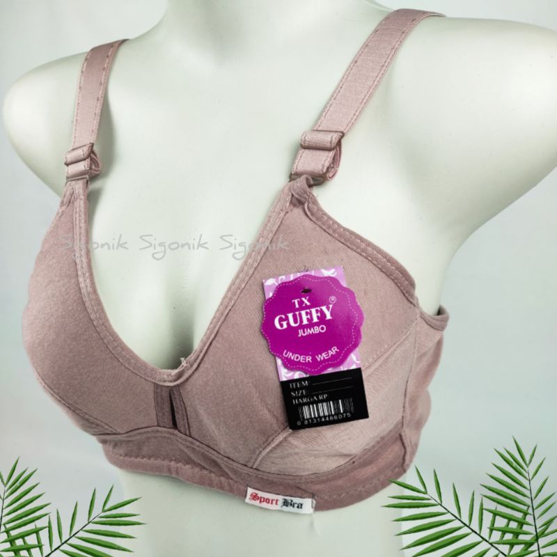 BH Bra Wanita Dewasa Sport JUMBO 44 46 big Size Cup Besar Tanpa Kawat dan Busa
