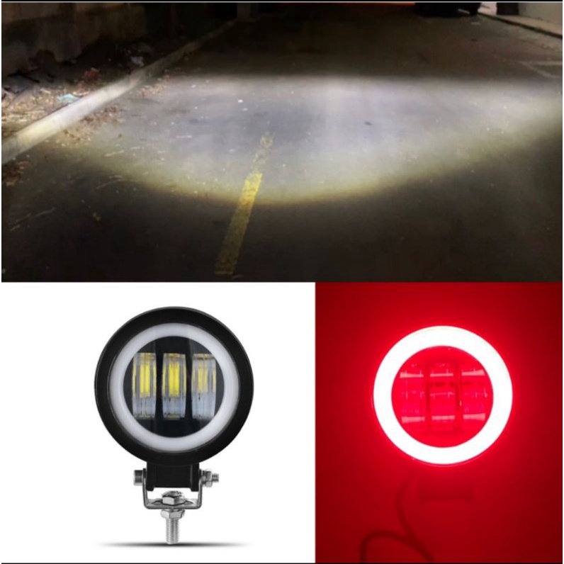 Lampu tembak daymaker led mini k30 3 mata lampu tembak daymaker led 30watt model bulat