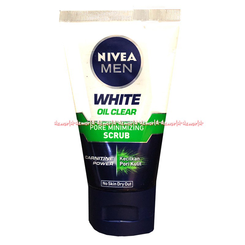 Nivea Men Whitening Oil Control Facial Scrub 10x Whitening 100ml Sabun Muka Pria Pembersih Wajah Pri