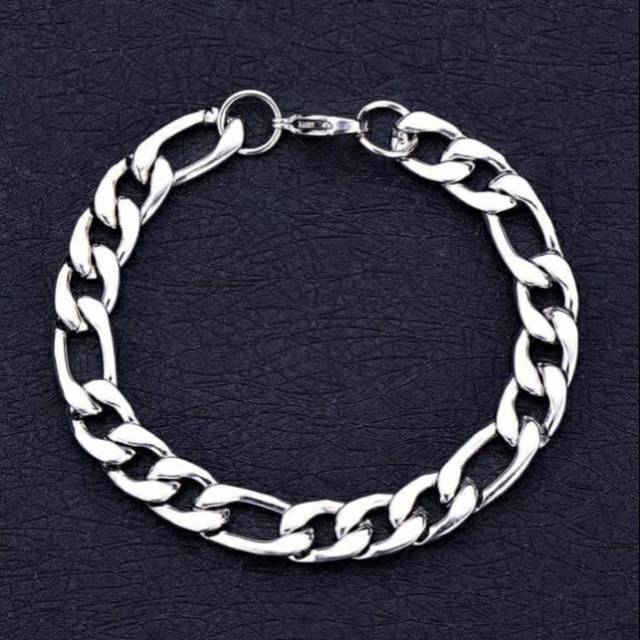 Gelang rantai pria titanium asli