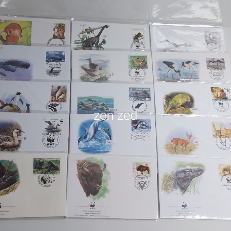 

Perangko Prangko SHP / FDC Tema Fauna WWf Komplit Set 4 Pcs