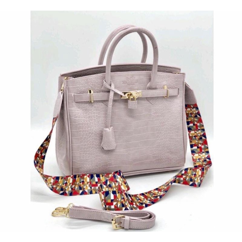 Top Handle Bag Wanita HM Croco Original