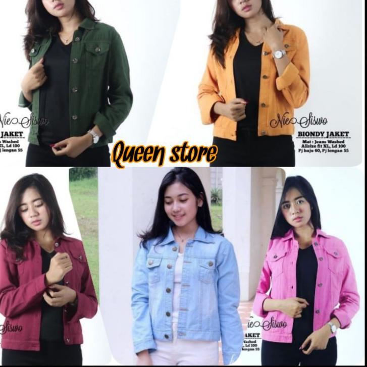 MALL  JAKET BIONDY DENIM LEVIISS JEANSLEPIS JINS JAKET WANITA CEWEK CEWE serbuuu 