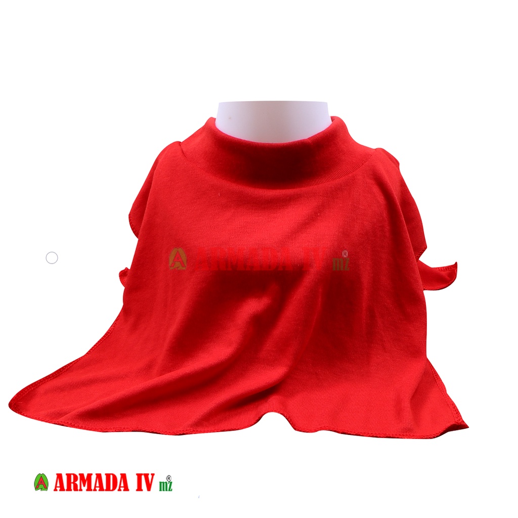Scraf Kaos TNI Merah Cerah Syal TNI