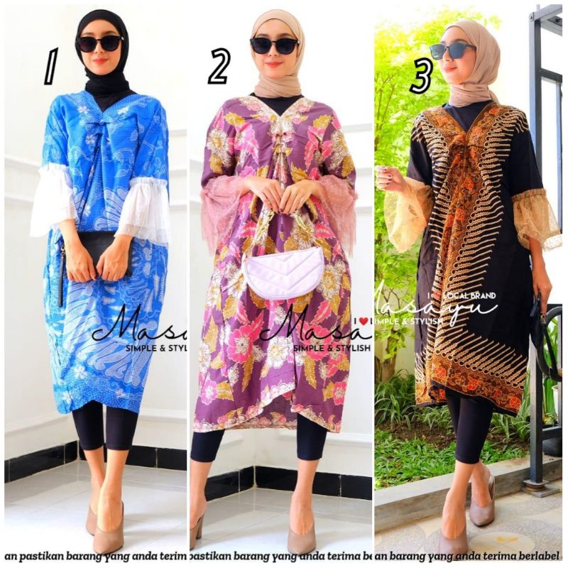 Cuci Gudang Kaftan Batik Dolby Dobby Ori Dress Batik Cantik Modis Ori Masayu By Batik Solo do6awYUeMQKp1R