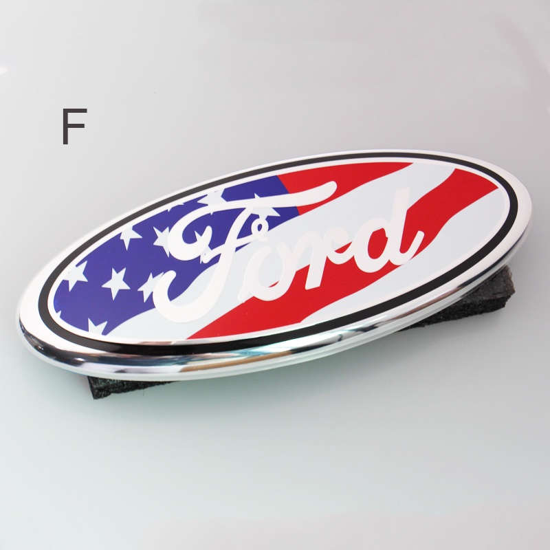 1pc Stiker Emblem Logo Ford Pengganti Bahan ABS Untuk Bagasi Depan / Belakang Mobil Ford