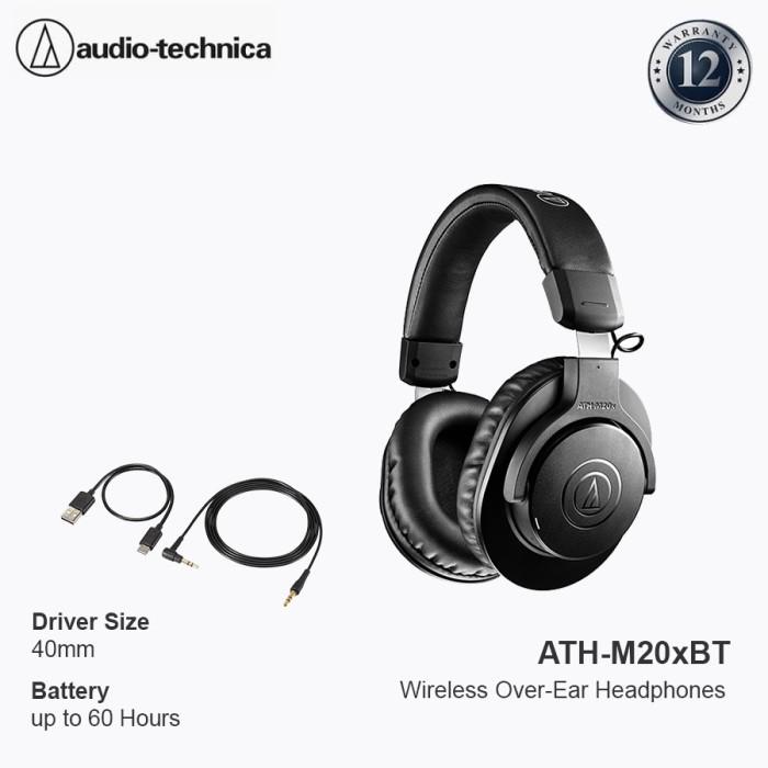 Audio Technica ATH-M20XBT Headphone Bluetooth Professional Monitoring Garansi Resmi Axindo 1 Tahun