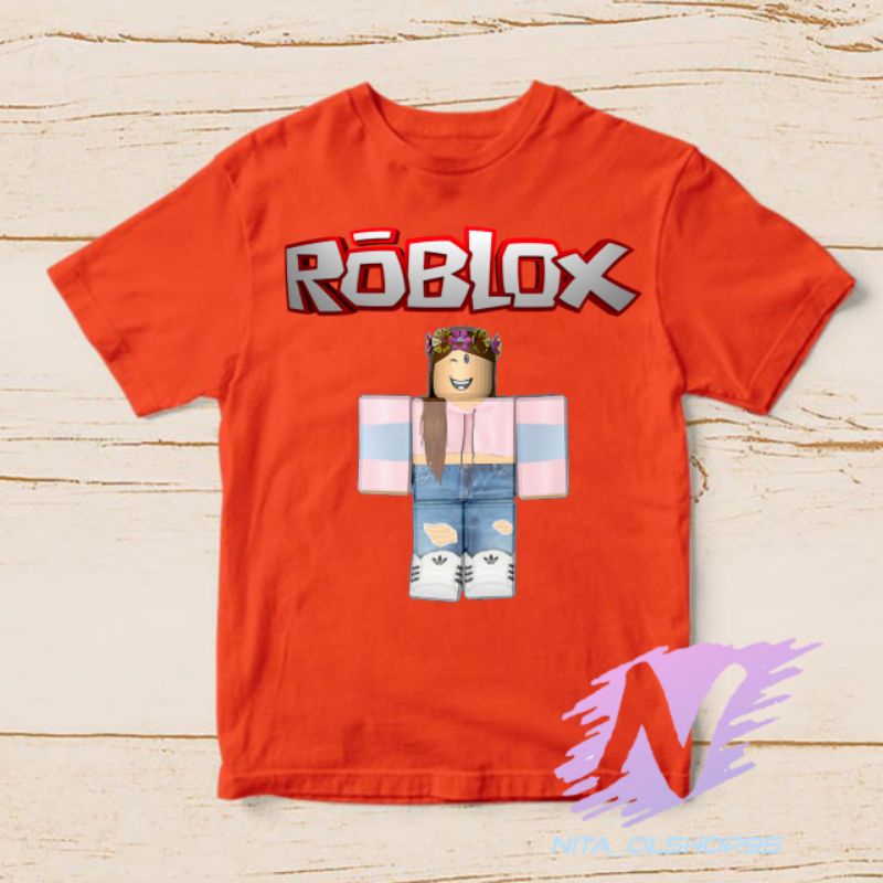 kaos anak minecraft roblox baju Minecraft girls kids