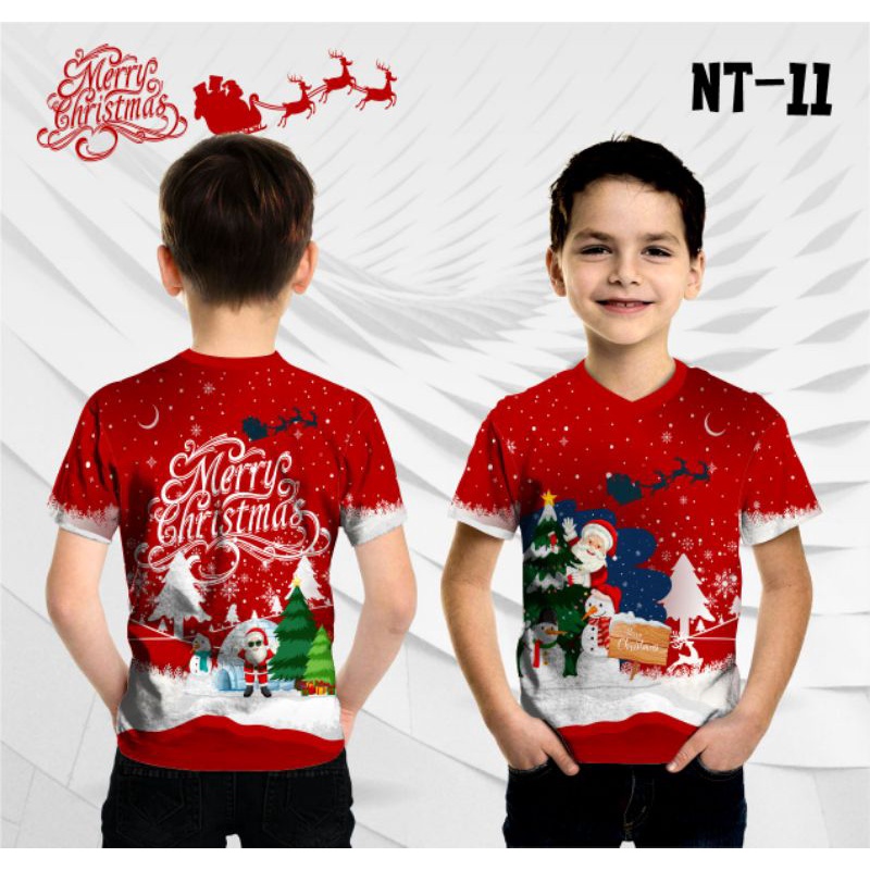 jersey natal kaos natal anak Merry Christmas