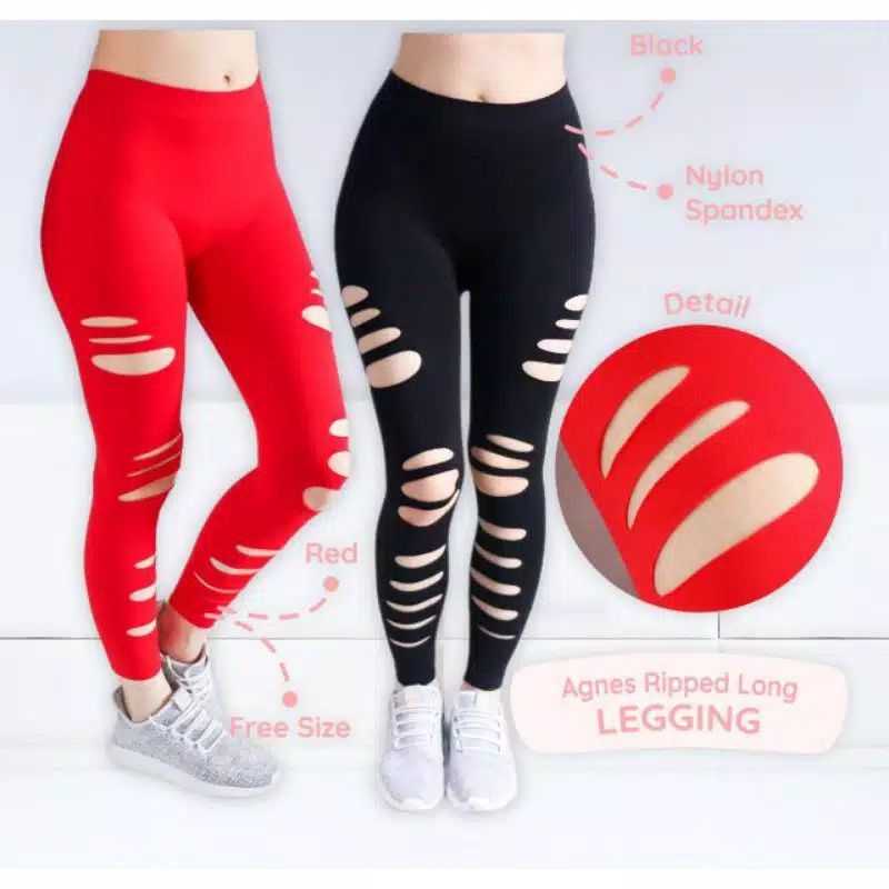 legging bacis /legging bacis sobek/legging bacis sobek olahraga gym fitness