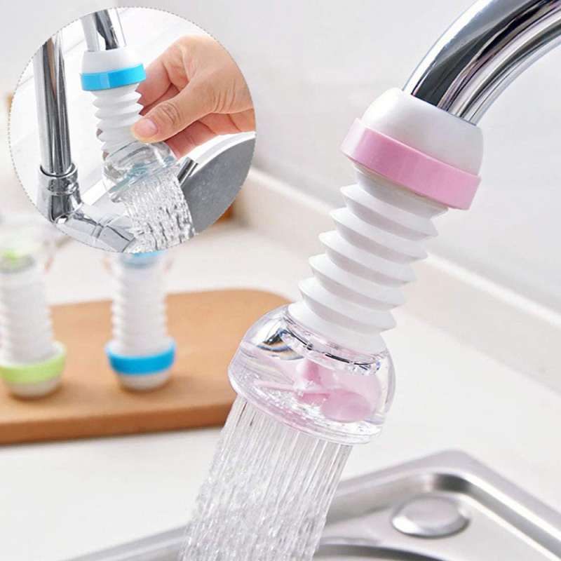 Filter Kran Air Kipas Sambungan Keran Air Saringan Shower Mandi Faucet Putar 360 Kran Dapur