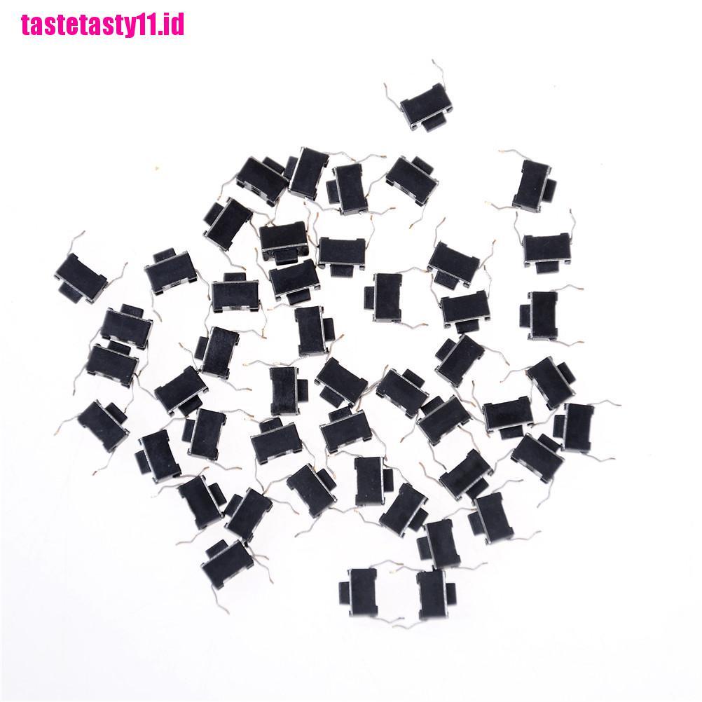 30x Tombol Tekan Momentary Tactile 2 Pin DIP Melalui Lubang