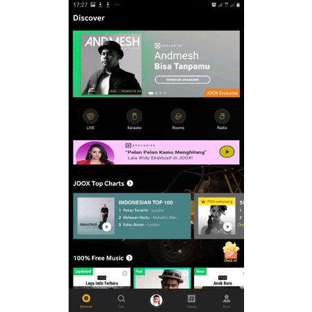 Aplikasi Joox VIP/Premium