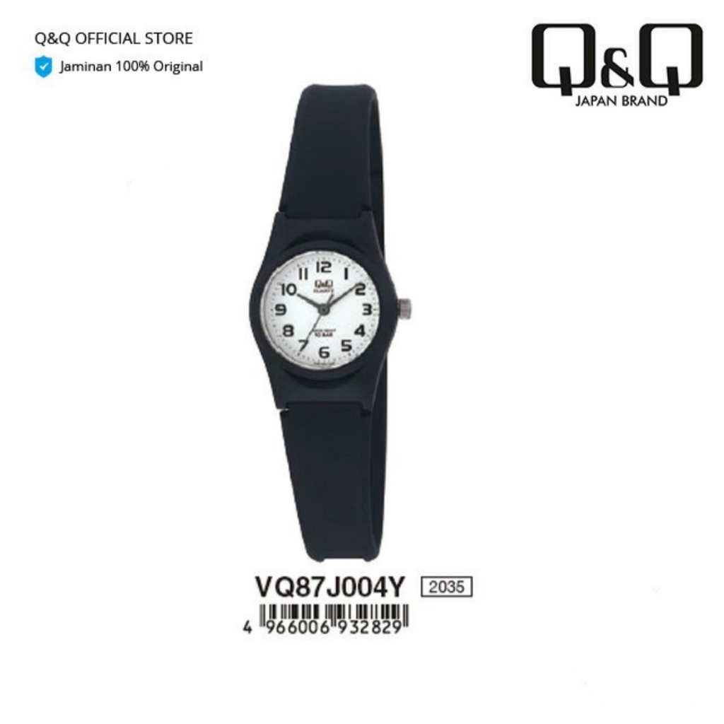 Jam tangan wanita QQ QnQ Q&amp;Q VQ87 VQ87 Hitam Original