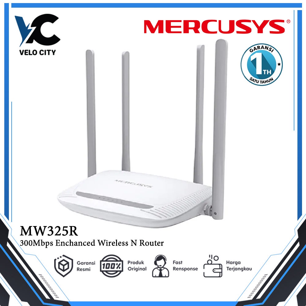 Mercusys MW325R 300Mbps Enhanced Wireless N Router Garansi Resmi 1 Tahun