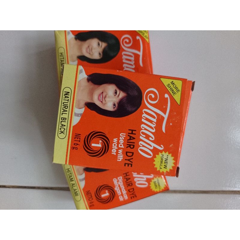 TANCHO Semir Pewarna Rambut 6gram / Hair Dye / semir bubuk / semir hitam