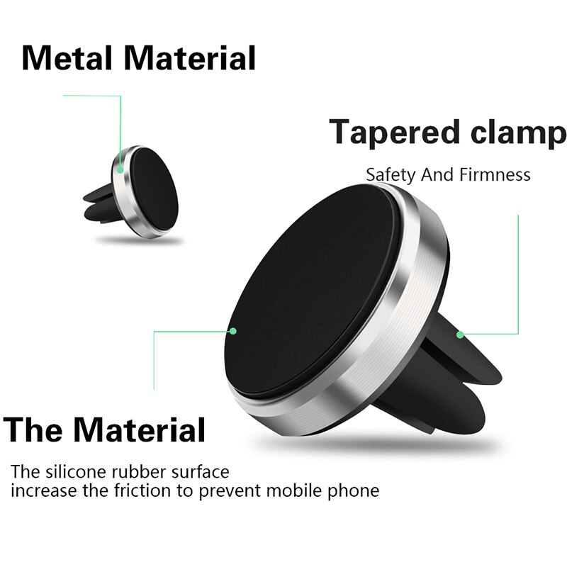 Stand Holder Handphone / GPS Magnetik Untuk Ventilasi Ac Mobil