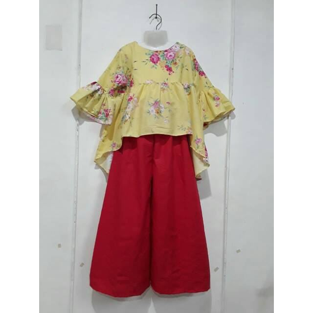 Orderan mba abel set tunik kulot