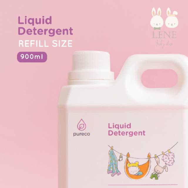 Pureco Liquid Detergent Lavender Refill Size 900ml