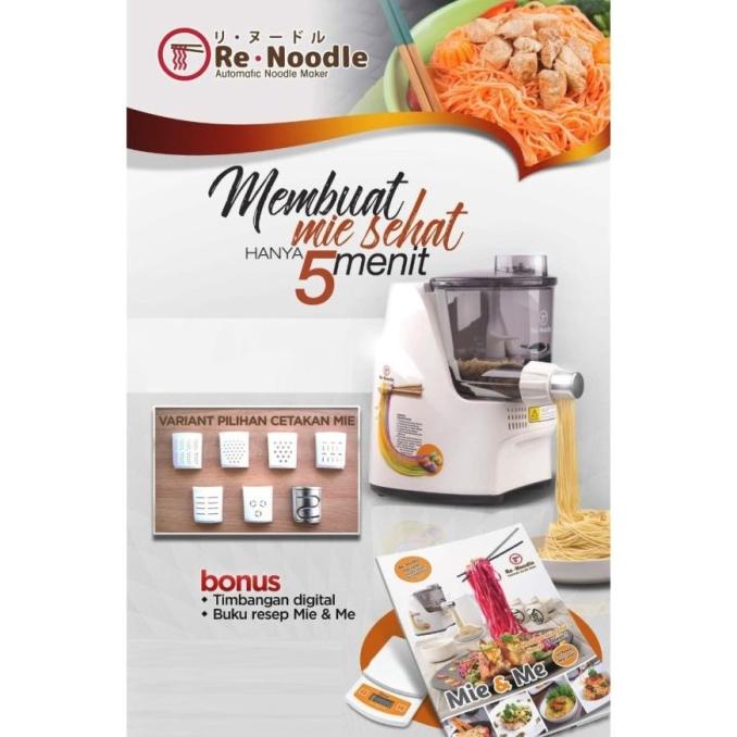 

Renoodle Rn88 Premium Mesin Pembuat Mie Otomatis Re Noodle Pasta Maker - Tanpa Bubble